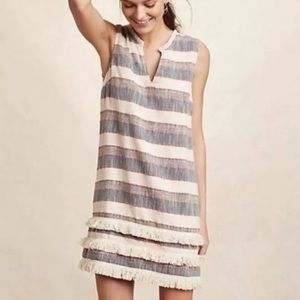 Anthropologie Holding Horses fringe shift dress